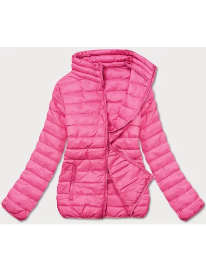 Ľahká ružová prešívaná dámska bunda (58M23037-46)