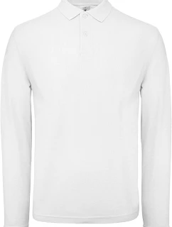 B&C ID.001 LSL Pánské piqué polo s dlouhým rukávem model 22421376 white