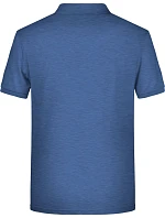 Pánské piqué polo z bio bavlny 02. light denim melange model 22437869 - Daiber Pánské piqué polo z bio bavlny 02. light denim melange model 22437869 - Daiber