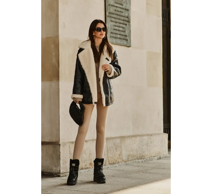 Śniegowce Na Platformie Wegańskie D.Franklin DFSH370004 Czarne Śniegowce Na Platformie Wegańskie D.Franklin DFSH370004 Czarne