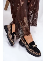 Semišové Dámské Mokasíny Černé model 21691292 - VINCEZA