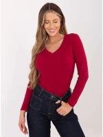Bluzka RV BZ model 21787925 bordowy - FPrice Bluzka RV BZ model 21787925 bordowy - FPrice
