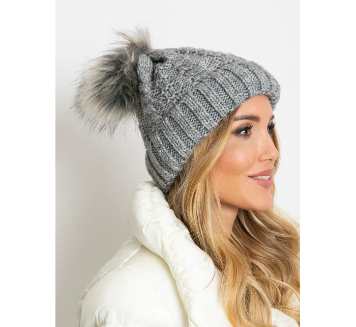 Dámská čepice AT CZ model 14831946 šedá - FPrice