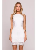 Mini šaty s krajkovými  ecru model 21136207 - Moe