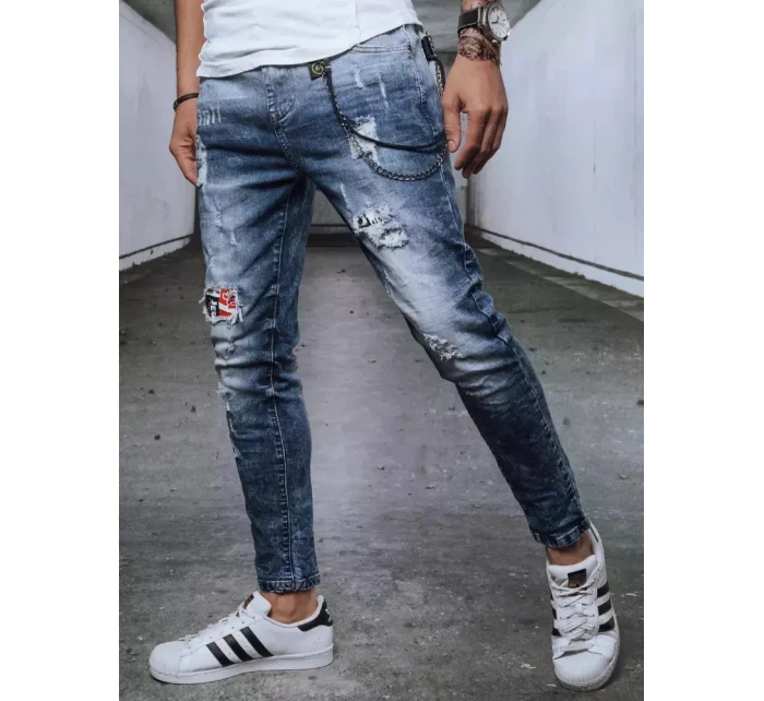 FashionStreet pánske modré džínsové nohavice UX3721