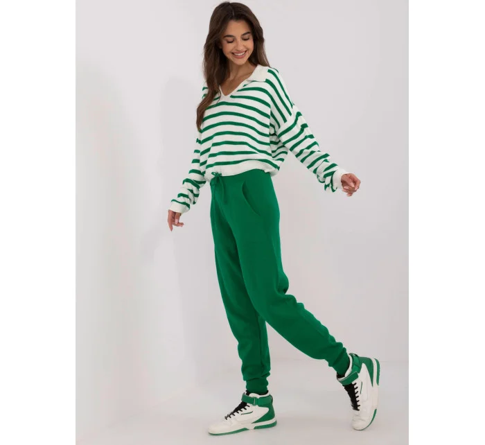 úpletový dámský pruhovaný komplet model 20835902 - Factory Price