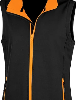 R Dámská 2vrstvá softshell vesta "Printable" 30. black/orange model 22428218 - Result