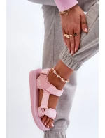 Dámské sandály na platformě Big Star model 21664478 růžové - Big Star Shoes