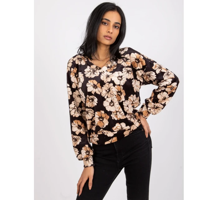 Blúzka DHJ BZ 6550 1.29P čierna a béžová