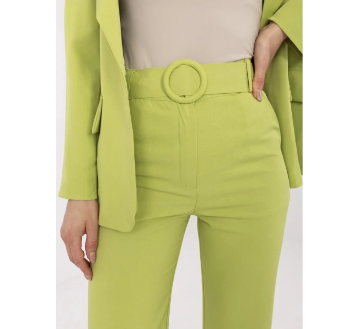 Kalhoty DHJ SP model 20969190 limetkově zelené - FPrice Kalhoty DHJ SP model 20969190 limetkově zelené - FPrice