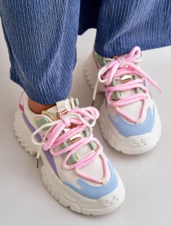 Dámske tenisky na pevnej podrážke viacfarebné Nevela