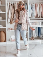 dámská přechodná prošívaná vesta růžová Dstreet model 21987043 - FashionStreet