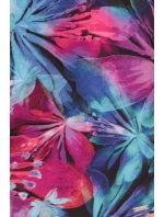 model 21218910 Pohodlné oversize šaty s vázáním na rukávech barevné květy - numoco model 21218910 Pohodlné oversize šaty s vázáním na rukávech barevné květy - numoco