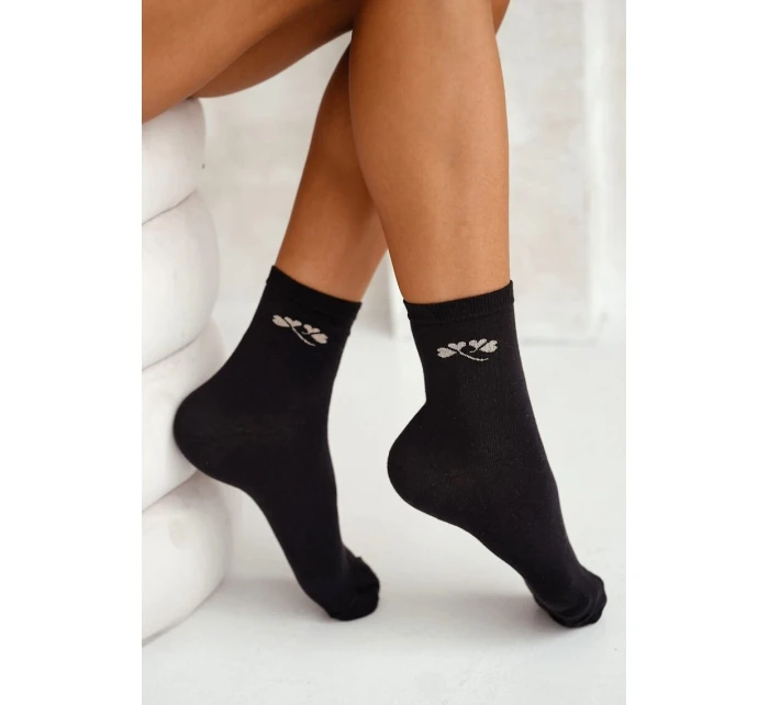 Ponožky Milena 0200-178 Jemný vzor Lurex 37-41