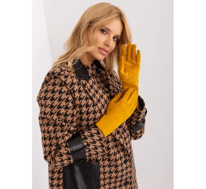 Rękawiczki AT RK model 19367899 ciemny żółty - FPrice