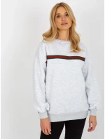 Dámská mikina EM BL model 18140163 světle šedá - FPrice Dámská mikina EM BL model 18140163 světle šedá - FPrice