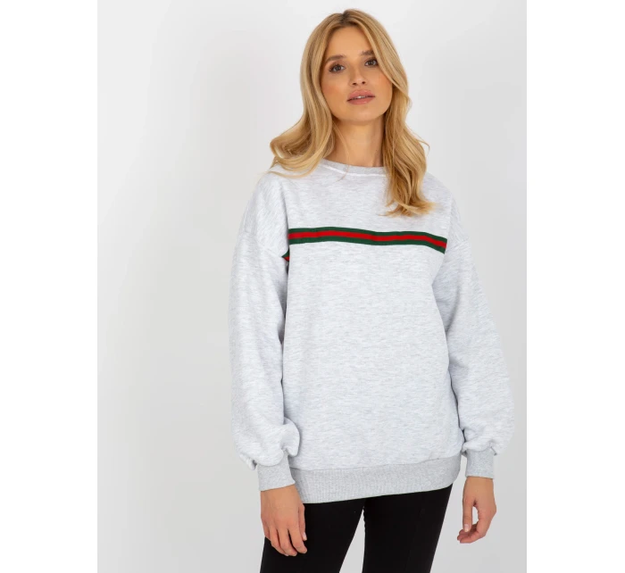 Dámská mikina EM BL model 18140163 světle šedá - FPrice Dámská mikina EM BL model 18140163 světle šedá - FPrice