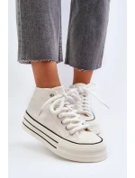 Dámské Tenisky na platformě Bílé Aineri Dámské Tenisky na platformě Bílé Aineri