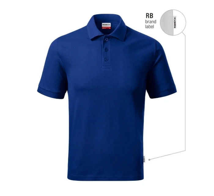 Resist Heavy Polo tričko pánske kráľovská modrá 05 (štítok značky)