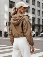 Dámská přechodná bunda s kapucí béžová Dstreet model 21974228 - FashionStreet