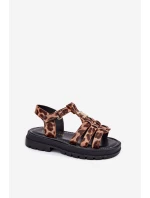 Dívčí sandály s ozdobným detailem model 21701018 - Boto Dívčí sandály s ozdobným detailem model 21701018 - Boto