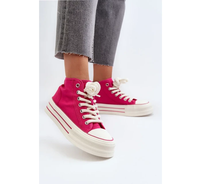 Dámské Tenisky na platformě Fuchsia Aineri Dámské Tenisky na platformě Fuchsia Aineri