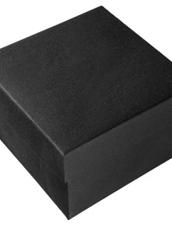 Hladká krabička na hodinky - čierna