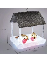 VTÁČIA BÚDKA VIEDOL DEKORÁCIE 185X165X230MM ŠEDÁ BALDACHÝN VTÁČIA BÚDKA VIEDOL DEKORÁCIE 185X165X230MM ŠEDÁ BALDACHÝN