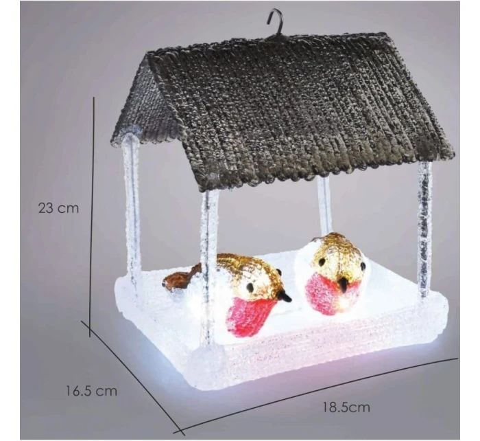 VTÁČIA BÚDKA VIEDOL DEKORÁCIE 185X165X230MM ŠEDÁ BALDACHÝN VTÁČIA BÚDKA VIEDOL DEKORÁCIE 185X165X230MM ŠEDÁ BALDACHÝN