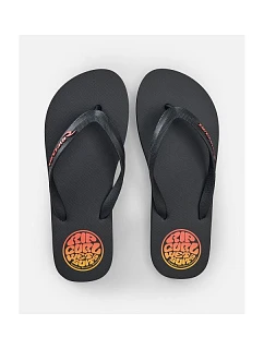 Pánske šľapky RIP CURL Icons Of Surf Bloom Open Toe, čierne