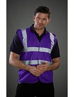 Bezpečnostná vesta Yoko HVW 100 Hi-Vis 79.W100, bordová Bezpečnostná vesta Yoko HVW 100 Hi-Vis 79.W100, bordová