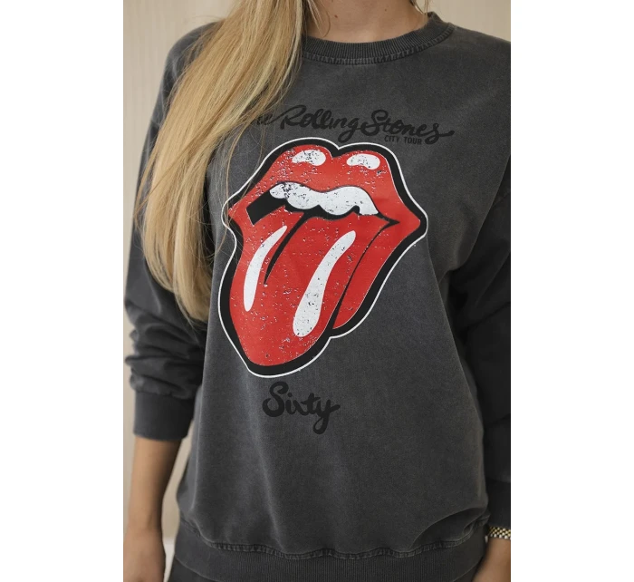 Bavlnené tepláky s potlačou + nohavice Graphite