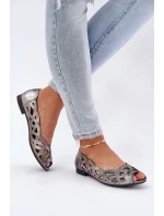 Vzorované baleríny s  stříbrné model 21685306 - Boto