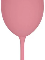 ...KONEČNE - ružový pohár na víno 350 ml