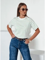 Dámske pruhované tričko RILANT zelené FashionStreet RY2563 Dámske pruhované tričko RILANT zelené FashionStreet RY2563