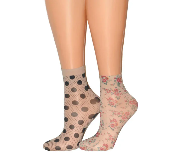 Dámske vzorované ponožky Magnetism lycra 20 den