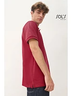 SOL'S Pacific Unisex polo tričko z hrubej bavlny 25.4439 červené SOL'S Pacific Unisex polo tričko z hrubej bavlny 25.4439 červené