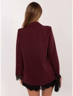 Marynarka IT MA bordowy model 21799657 - FPrice Marynarka IT MA bordowy model 21799657 - FPrice