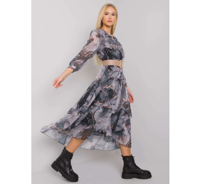 Sukienka LC SK 22K  szaro czarny model 21110847 - FPrice