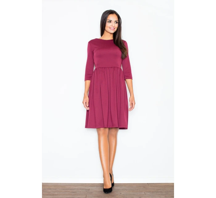 Šaty Finezja M117 bordová - Figl