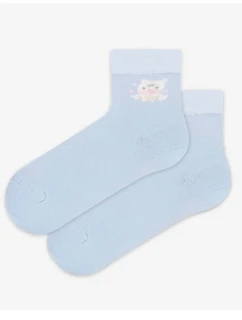 TENKÉ PONOŽKY FARBA 6-11 ROKOV DIEVČATÁ LEVANDUĽOVÁ 27/29