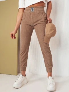 Dámske manšestrové nohavice LORIST camel FashionStreet UY2057