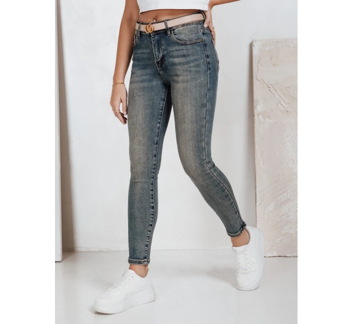 Dámské úzké džíny s vysokým pasem modré model 21992675 - Dstreet