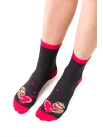 Dámské ponožky model 14559108 Srdce - Steven Dámské ponožky model 14559108 Srdce - Steven