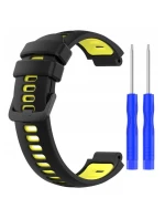 Silikónový remienok pre Garmin G02 - čierno-žltý Silikónový remienok pre Garmin G02 - čierno-žltý
