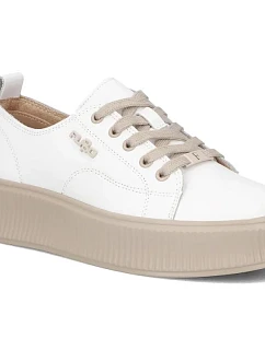 Dámské bílé kožené tenisky na platformě model 22228864 - FILIPPO