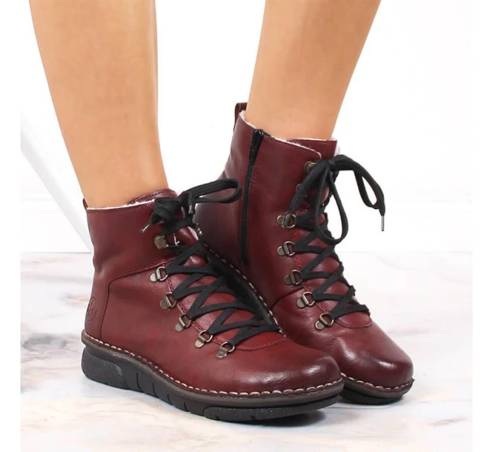 Pohodlné zateplené topánky Rieker W RKR559 Pohodlné zateplené topánky Rieker W RKR559