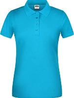 Daiber JN 873 Dámske pracovné polo z bio piqué 02.0873 tyrkysové