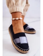 Damskie Espadryle Wsuwane Big Star JJ274963 Czarne Damskie Espadryle Wsuwane Big Star JJ274963 Czarne