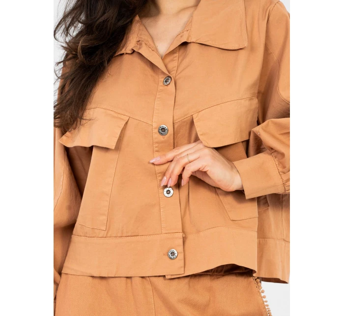 IT KR bunda FL10071.09P tmavo oranžová